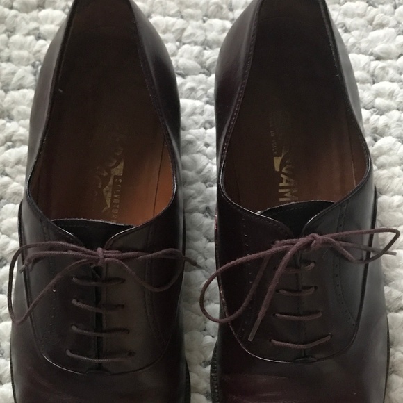 Salvatore Ferragamo Toecap Oxford Dress Shoes 10 D